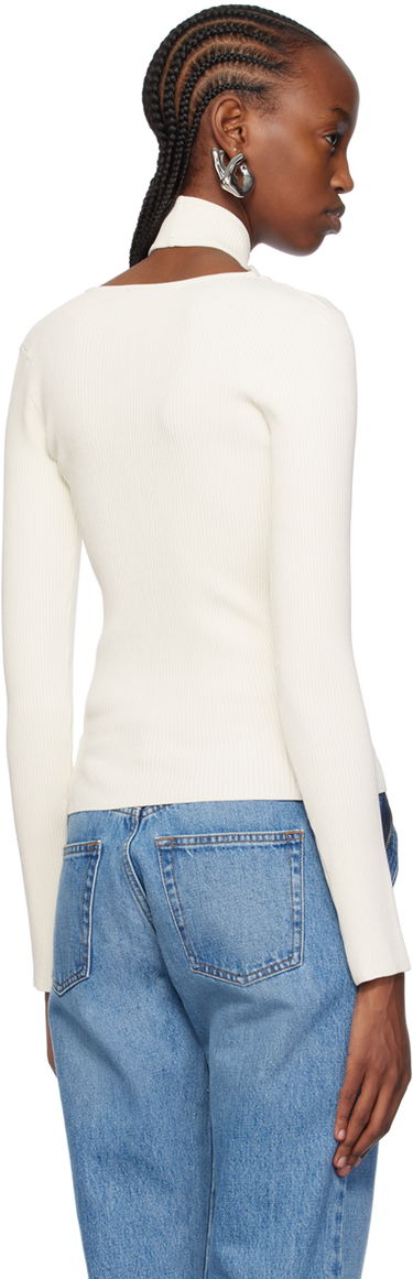 Sweater Coperni Coperni Cutout Turtleneck Sweater Hvid | COPML02BIS600C, 2
