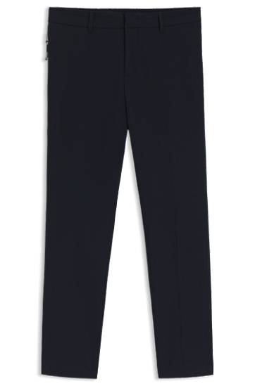 Bukser BOSS Slim-Fit Packable Performance-Stretch Trousers Mørkeblå | 50543570