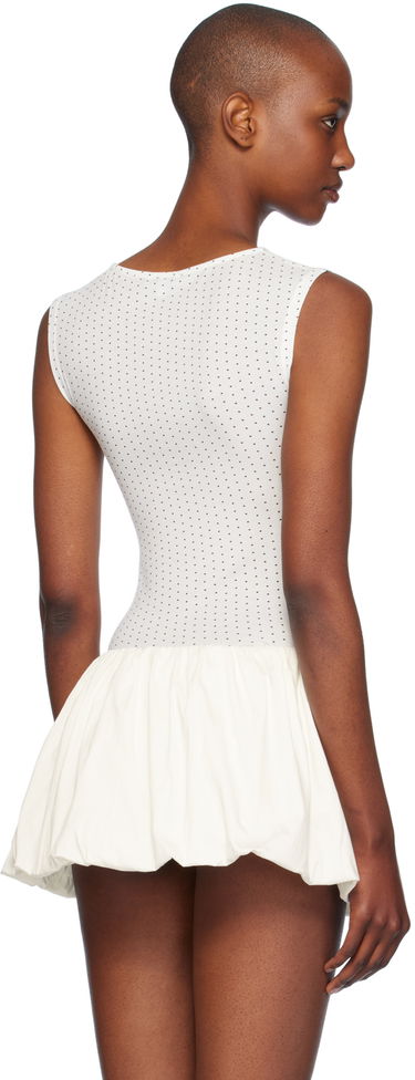 Kjole Miaou Miaou Kelly Dotted Peplum Top Hvid | 7185TJBBKD, 2