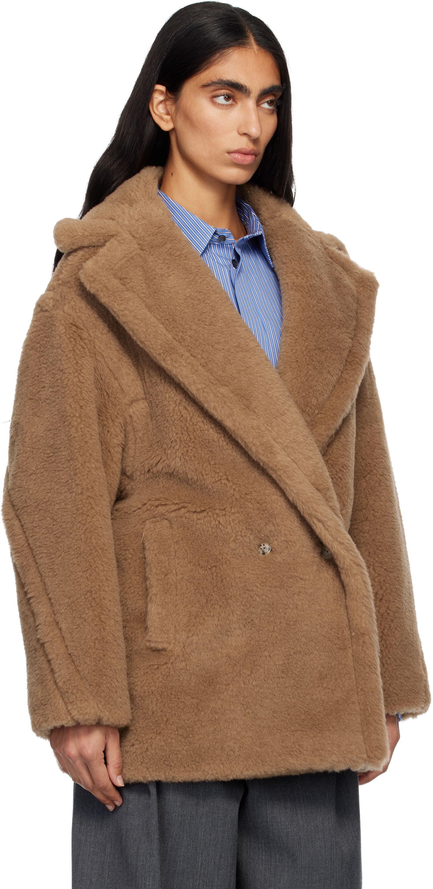 Frakker Max Mara Dramma Teddy Bear Coat Beige | 2521086022600, 1