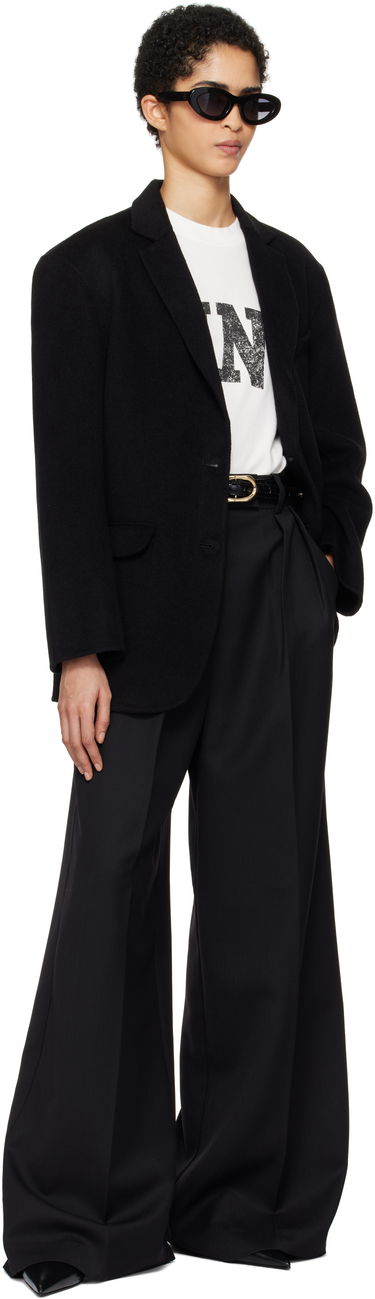Jakke Anine Bing Black Single-Breasted Blazer Sort | A-01-7073-000, 3