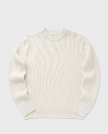 Sweater Les Deux Eddie Wool Rib Crewneck Knit Hvid | 1000471-215, 0