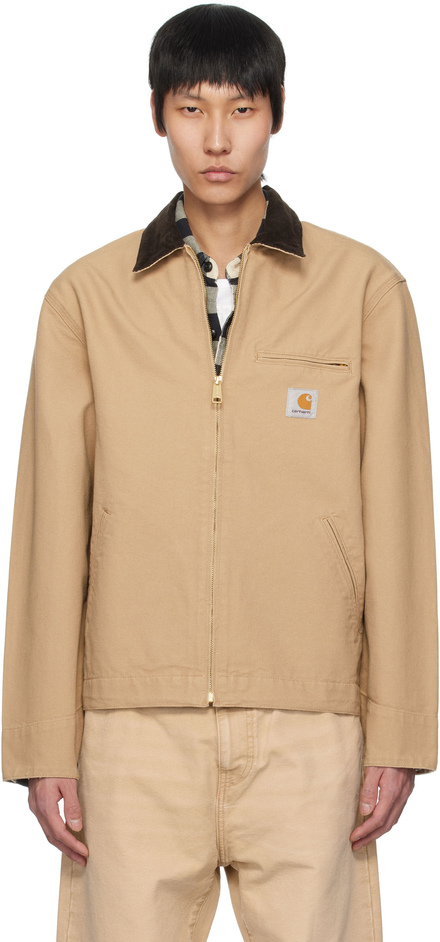 Jakke Carhartt WIP Carhartt WIP Spring Detroit Jacket Beige | I033112, 0
