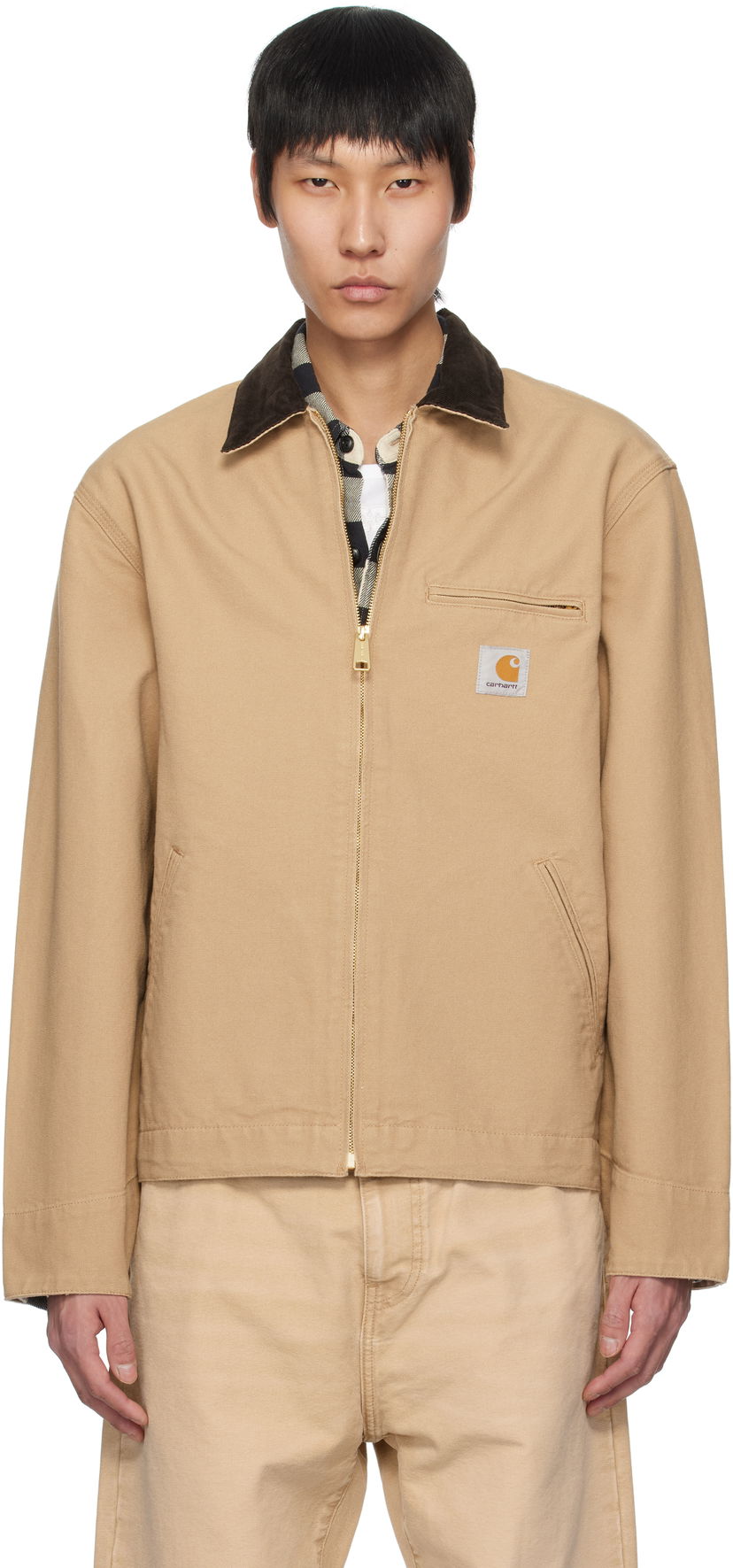 Jakke Carhartt WIP Carhartt WIP Spring Detroit Jacket Beige | I033112