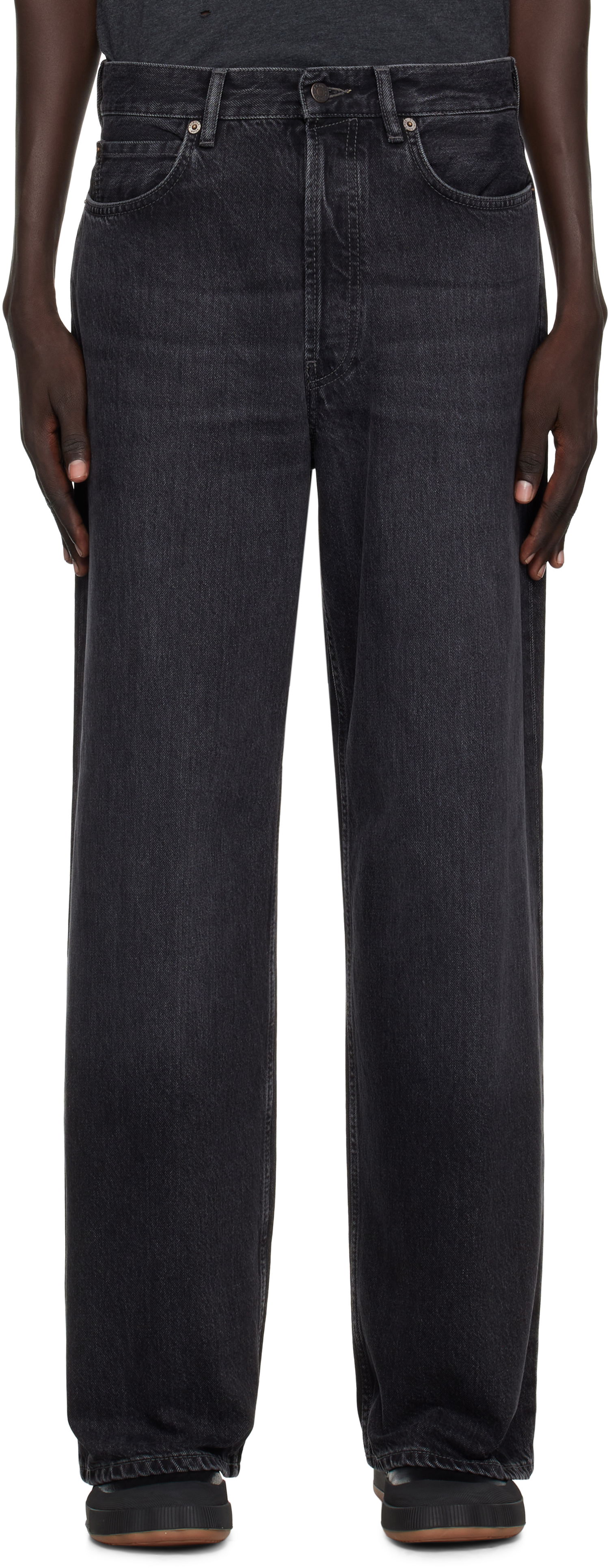 Jeans Acne Studios Acne Studios Faded Loose-Fit Jeans Sort | C00090-, 0