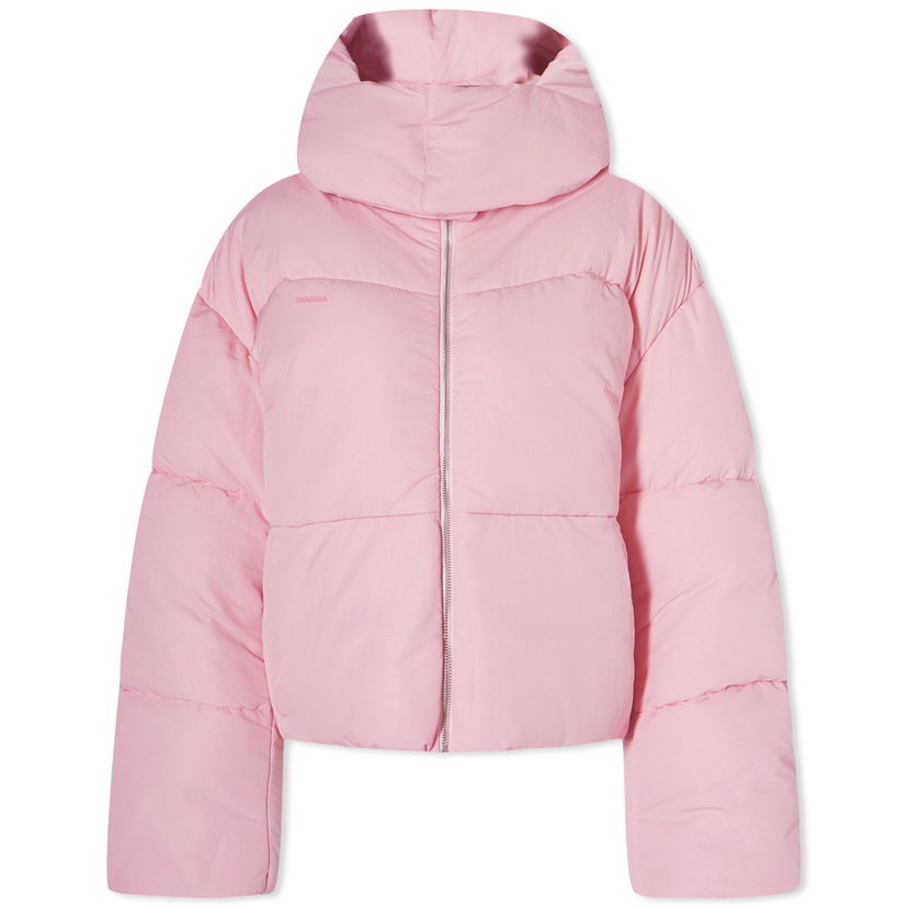 Puffer jakke PANGAIA Pangaia FLWRDWN Recycled Nylon Cropped Puffer Jacket Lyserød | 100011685013