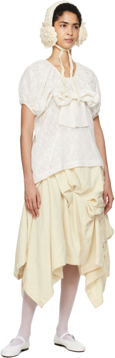 Nederdel Comme des Garçons Comme Des Garcons Wool Midi Skirt Beige | TN-S013-051, 3