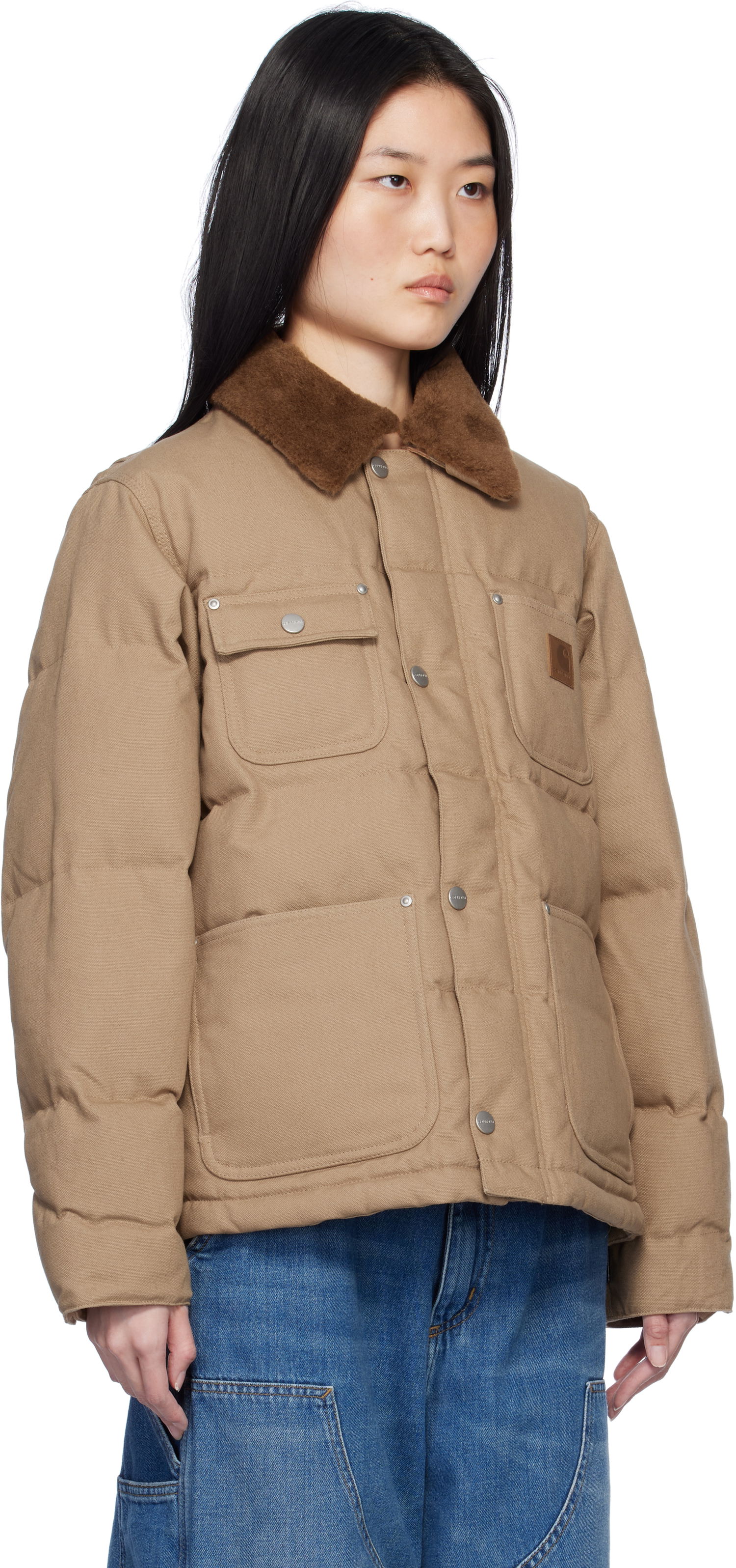 Puffer jakke Carhartt WIP Work In Progress Rayley Insulated Jacket Beige | I033906 2FSXX, 1