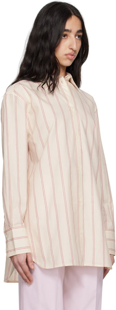 Skjorte TOTEME TOTEME Relaxed Striped Shirt Hvid | 252-WRT1415-FB0388, 1