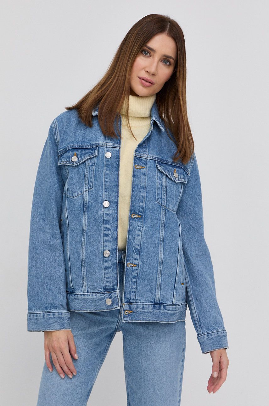Jakke Samsoe Samsoe Nicole Jacket Blå | F21400136, 0