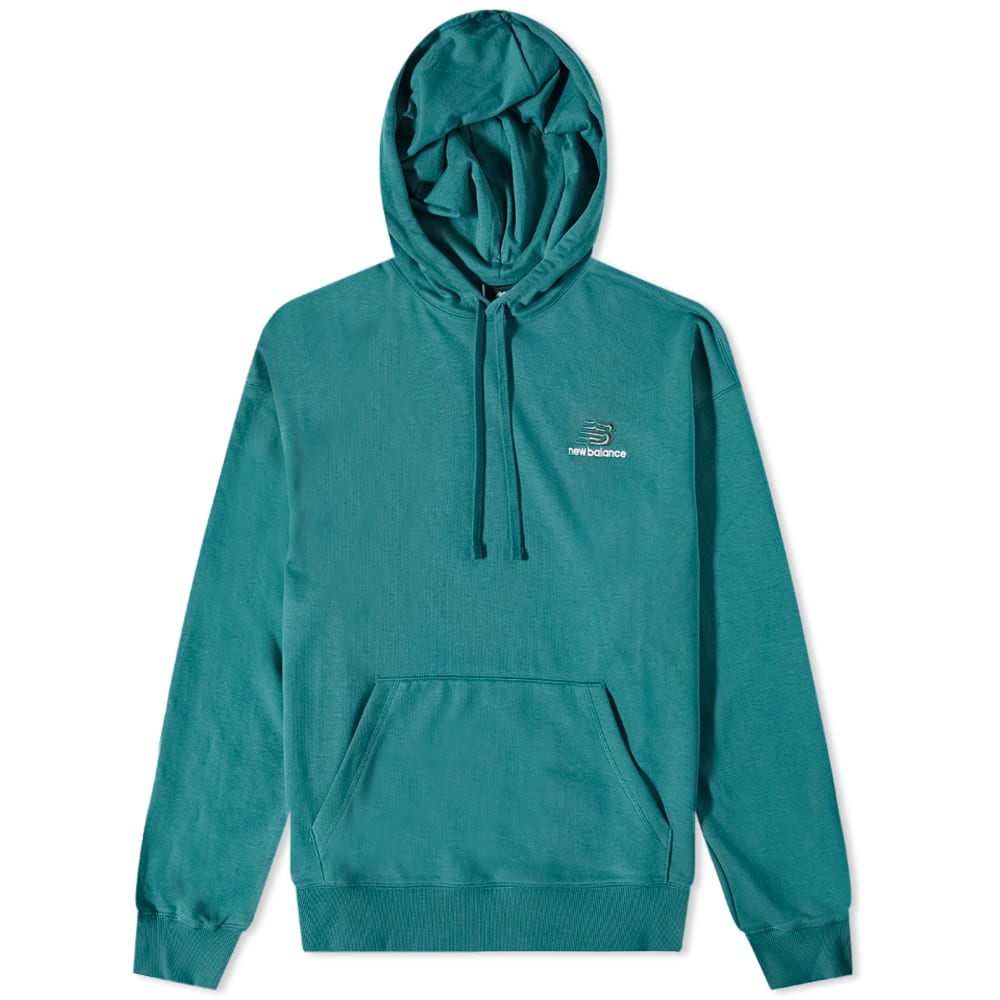 Sweatshirt New Balance Uni-ssentials French Terry Hoody Grøn | UT21500-VDA, 0