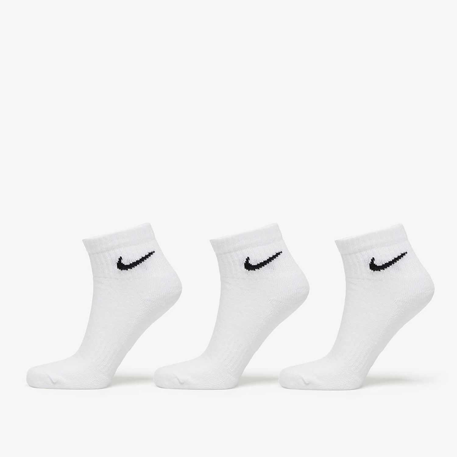 Undertøj og sokker Nike Ankle Socks 3-Pack Hvid | SX7667-100, 0