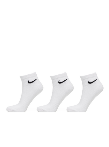 Undertøj og sokker Nike Ankle Socks 3-Pack Hvid | SX7667-100