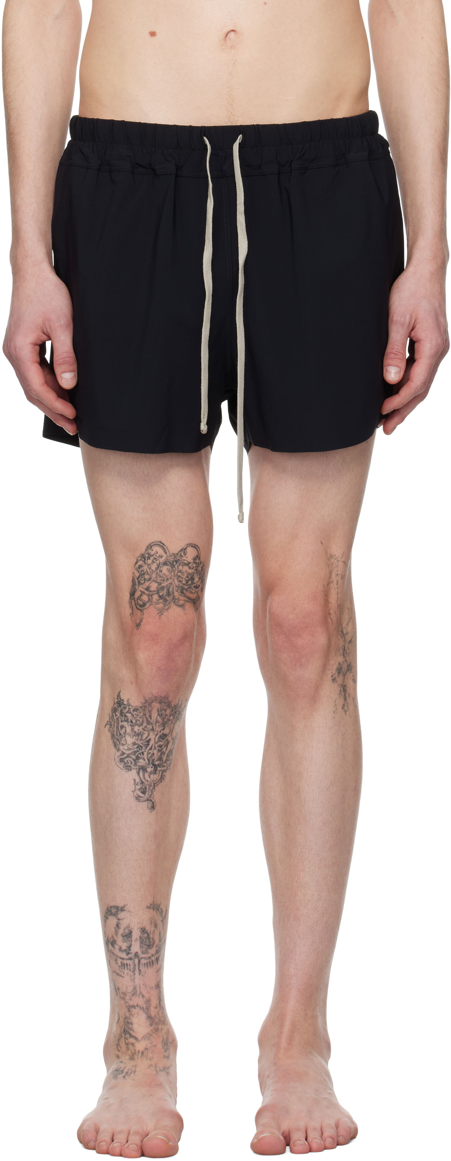 Badetøj Rick Owens Rick Owens Hollywood Boxer Swim Shorts Sort | RU01E5012 NS, 0