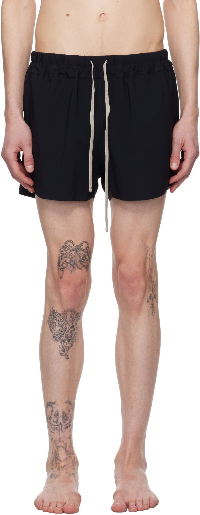 Badetøj Rick Owens Rick Owens Hollywood Boxer Swim Shorts Sort | RU01E5012 NS