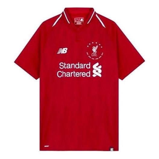 Polo skjorte New Balance Liverpool FC Signature T-Shirt Rød | MT930501-HME