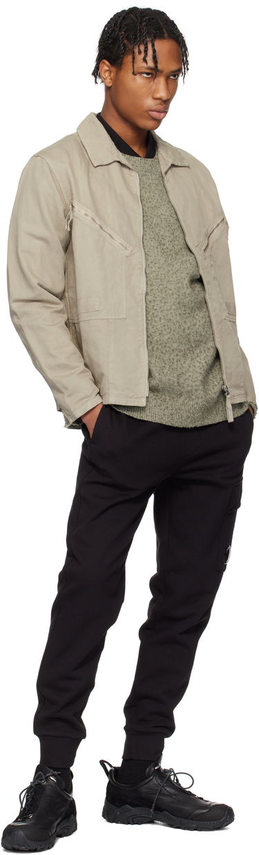 Joggingbukser C.P. Company C.P. Company Diagonal Raised Fleece Lens Sweatpants Sort | 18CMSP017A-005086W, 3