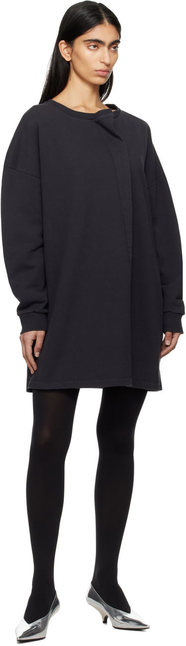 Kjole Maison Margiela MM6 Maison Margiela Sweat Jersey Darting Minidress Sort | S52DA0050 M25014, 3