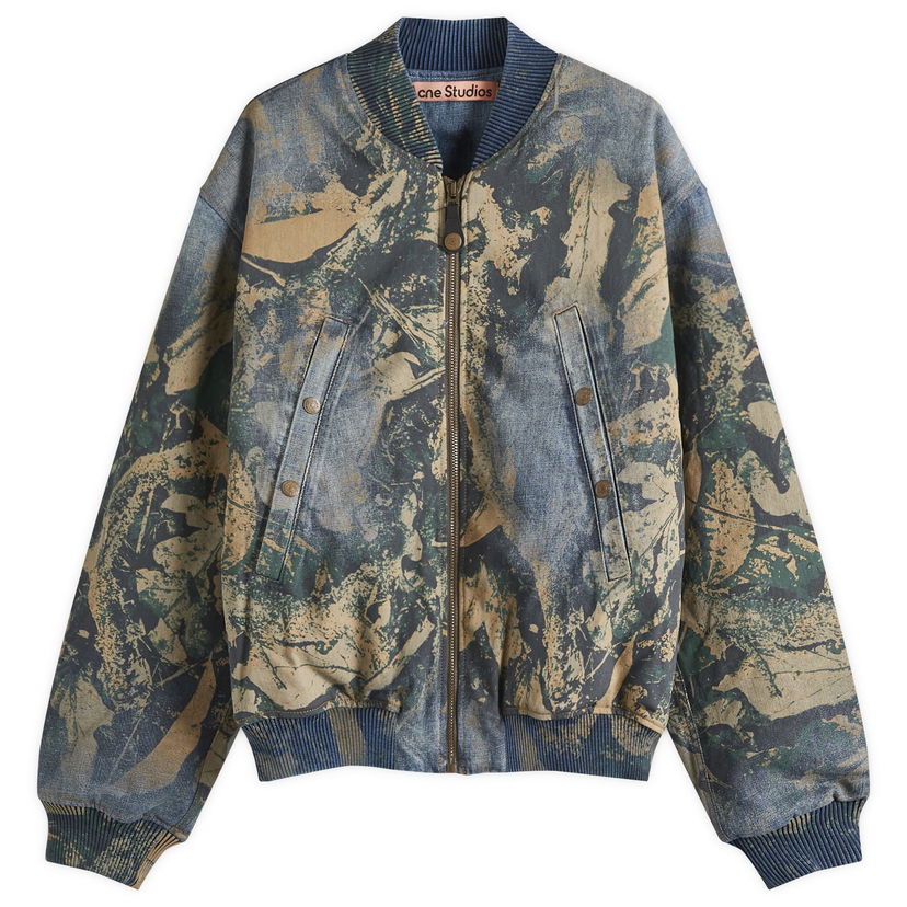 Bomberjakke Acne Studios Mossy Oak Bomber Jacket Blå | B90807-700