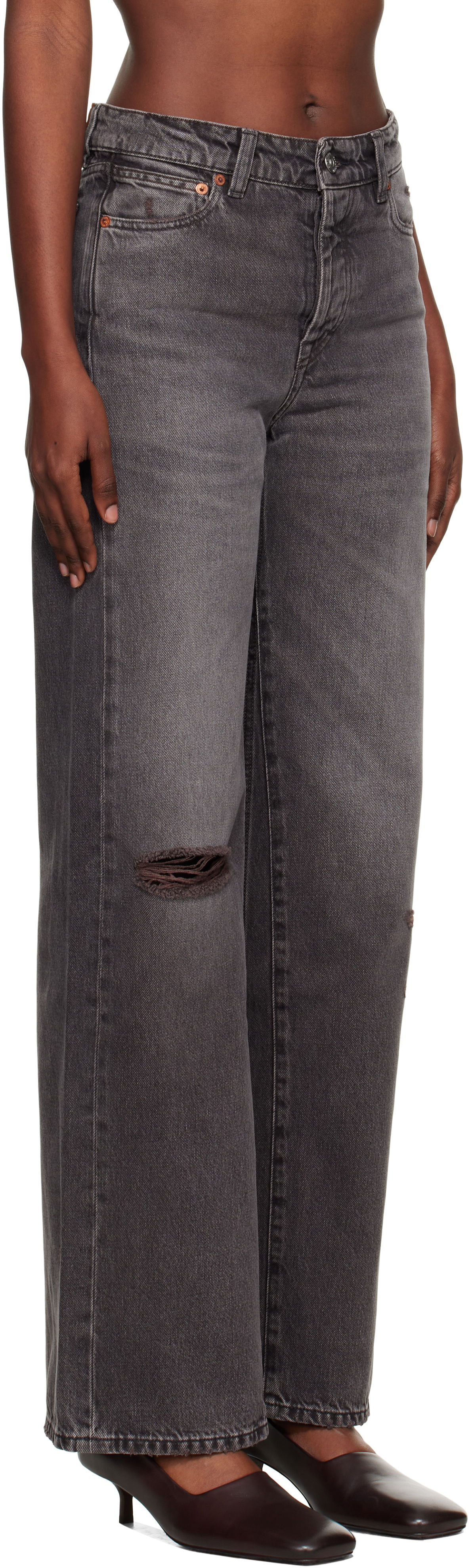 Jeans OUR LEGACY Our Legacy Treble Cut Jeans Grå | W4255TH, 1