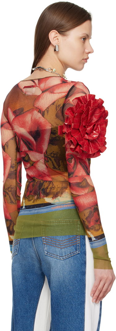 T-shirt Jean Paul Gaultier Jean Paul Gaultier Roses Print Long Sleeve T-Shirt Flerfarvet | 24/25-U-TO132-T547-403050, 2