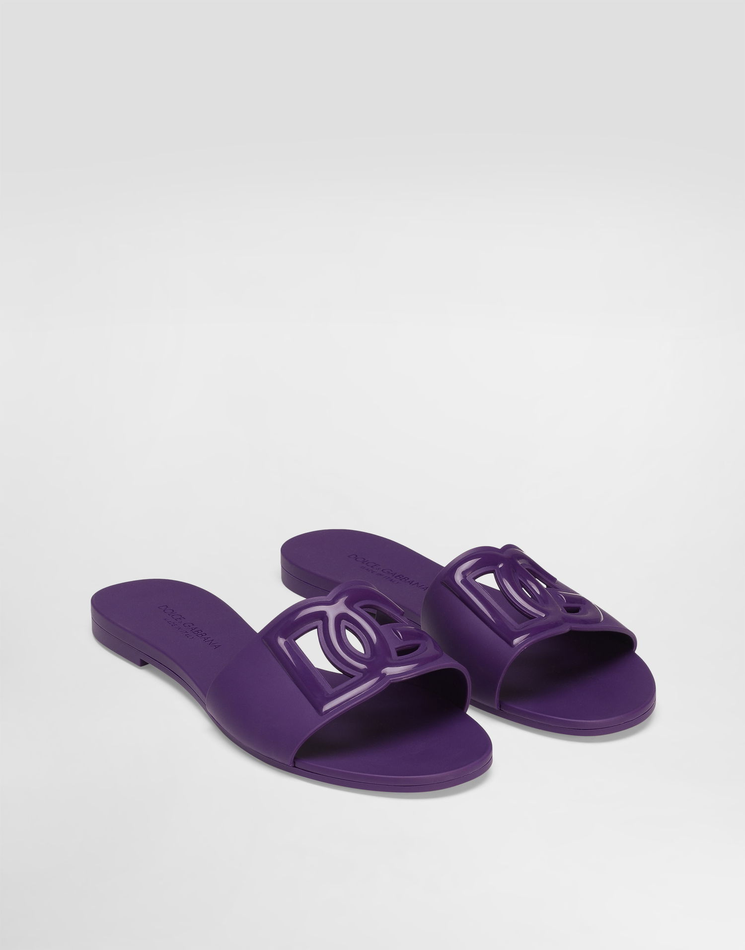 Tilbehør Dolce & Gabbana Dolce & Gabbana Rubber Slides Lilla | CW2215AN9948H438, 1
