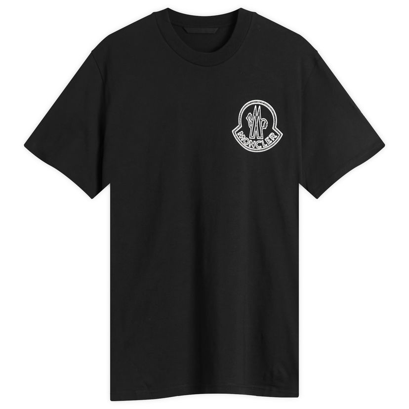 T-shirt Moncler Moncler Large Logo T-Shirt Size X-Small Sort | 8C000-56-89AJS-998