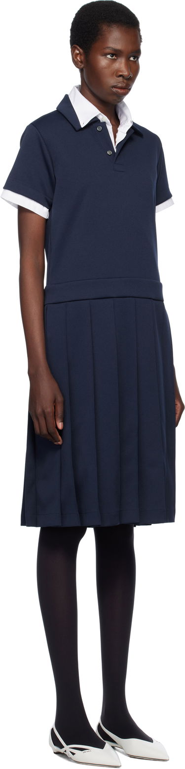 Kjole Comme des Garçons Comme des Garçons Girl Jersey Midi Dress Mørkeblå | NO-T001-S25, 1