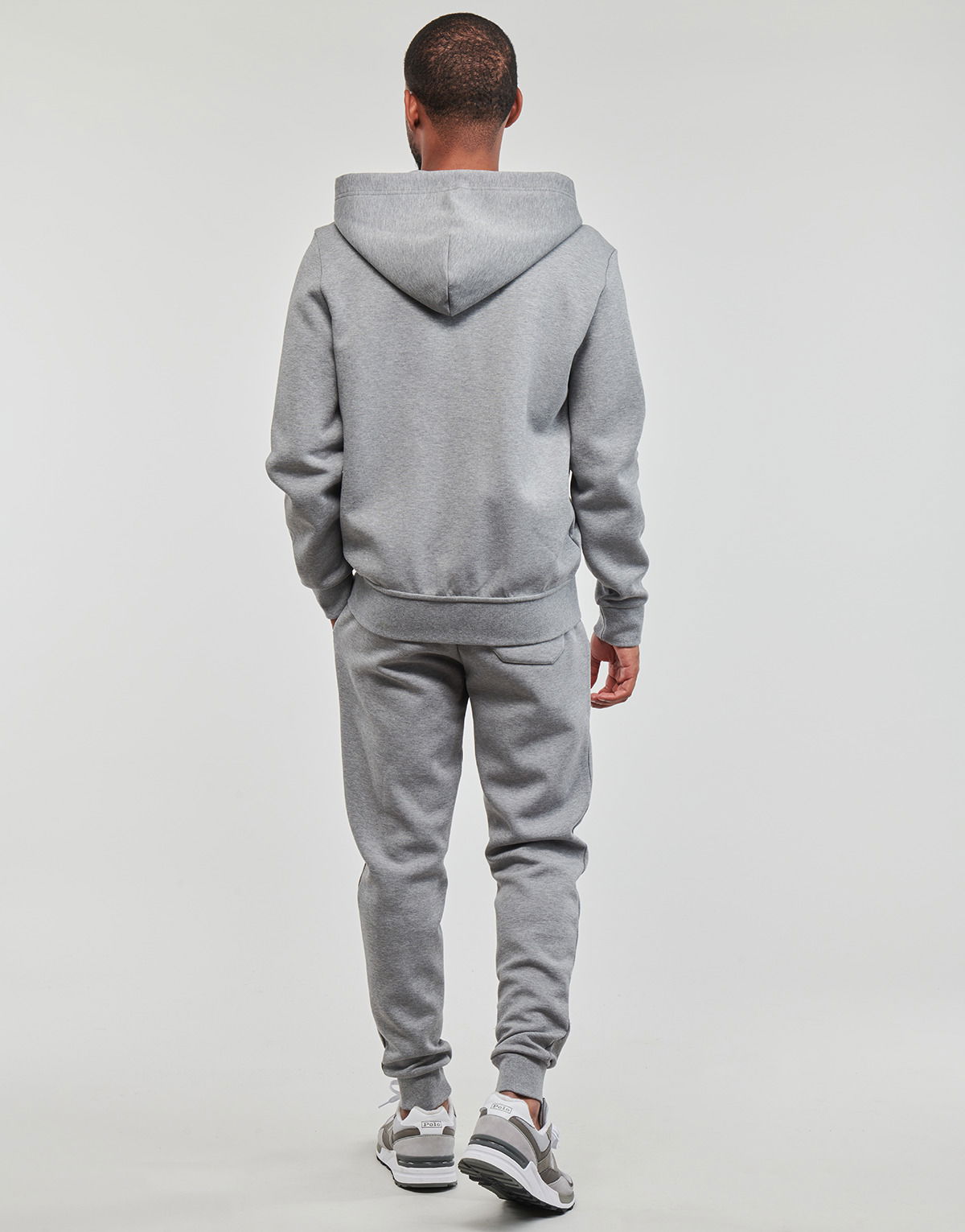 Sweatshirt Polo by Ralph Lauren Double Knit Tech Logo Central Hoodie Grå | 710881517031, 1