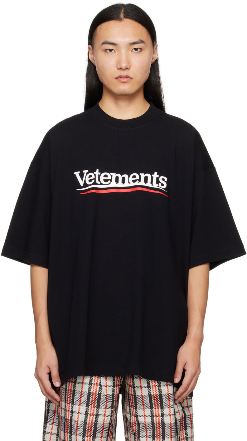T-shirt VETEMENTS Campaign T-Shirt Sort | UE64TR440B, 0