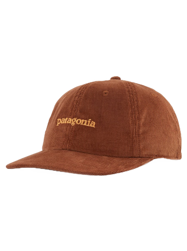 Hat Patagonia Corduroy Cap Text Logo Brun | 33535