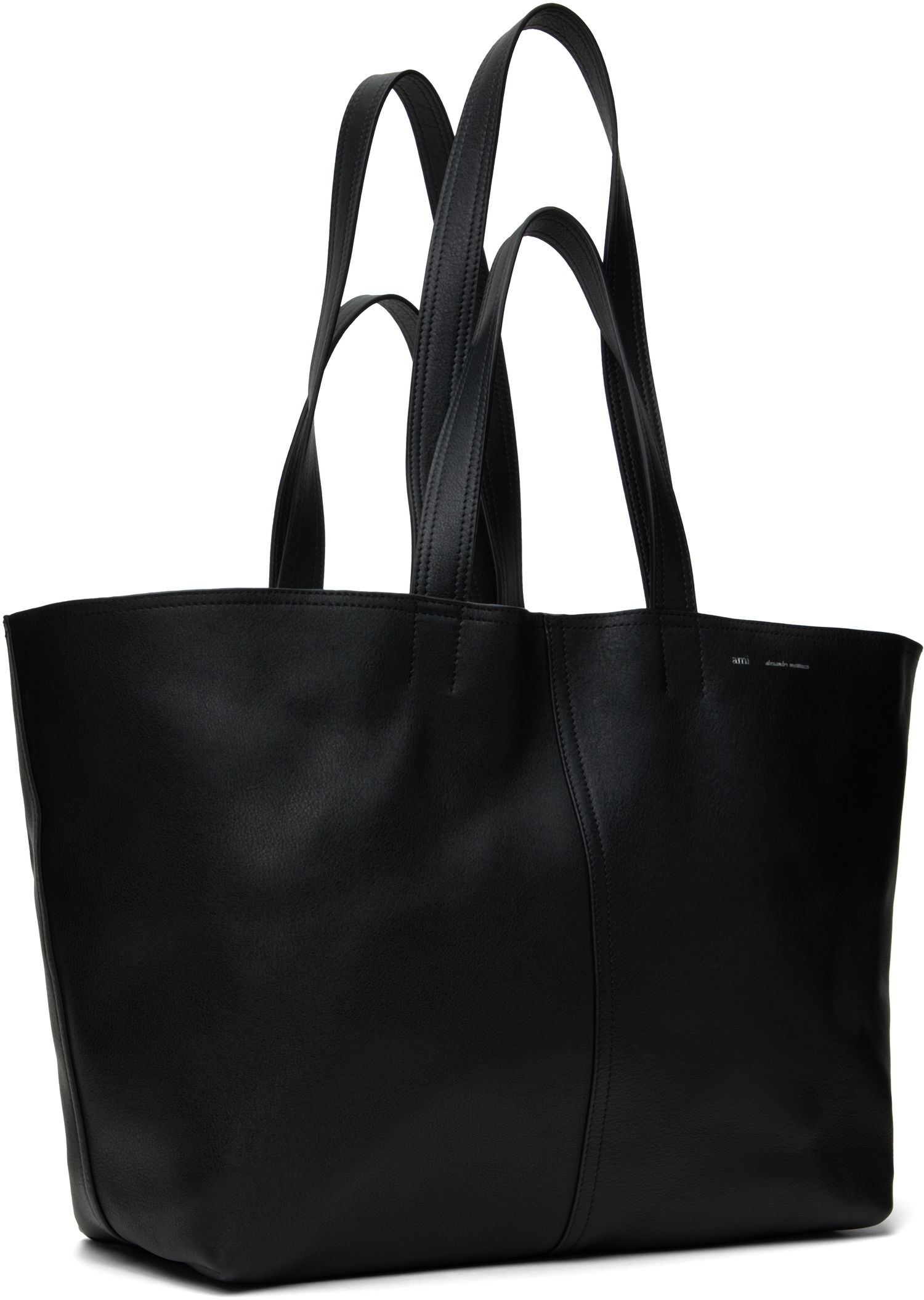 Mulepose AMI AMI Paris Leather Midi Tote Sort | ULL025.AL0090, 1