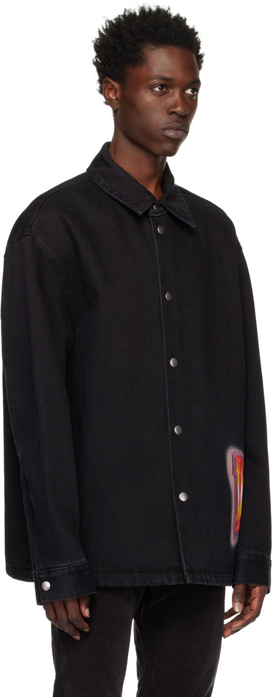 Jakke We11done We11done Loose Fit Denim Shirt Sort | WD-DJ3-22-312-U-BK, 1