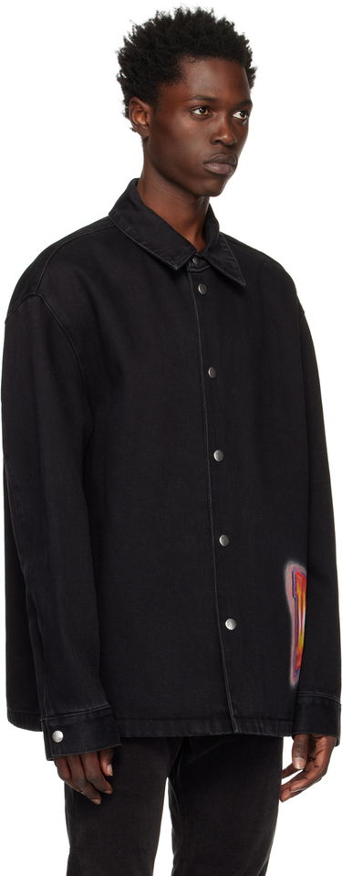Jakke We11done We11done Loose Fit Denim Shirt Sort | WD-DJ3-22-312-U-BK, 1