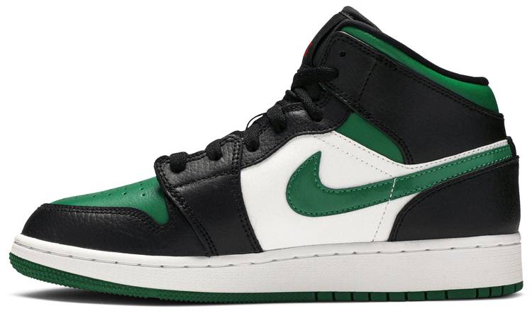 Sneakers og sko Jordan Air Jordan 1 Mid "Black Pine Green" GS Grøn | 554725-067, 0