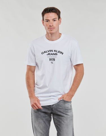 T-shirt CALVIN KLEIN VARSITY CURVE LOGO T-SHIRT Turkis | J30J324206-YAF, 1