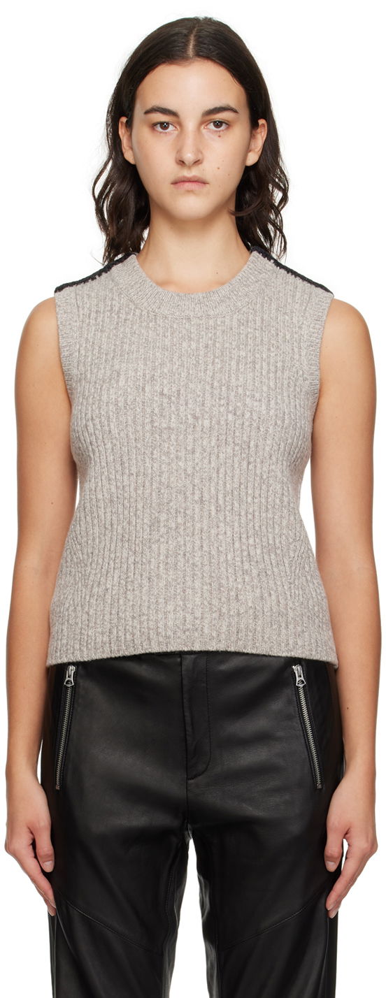 Sweater rag & bone Ingrid Knit Vest Grå | WAS23F044FS44
