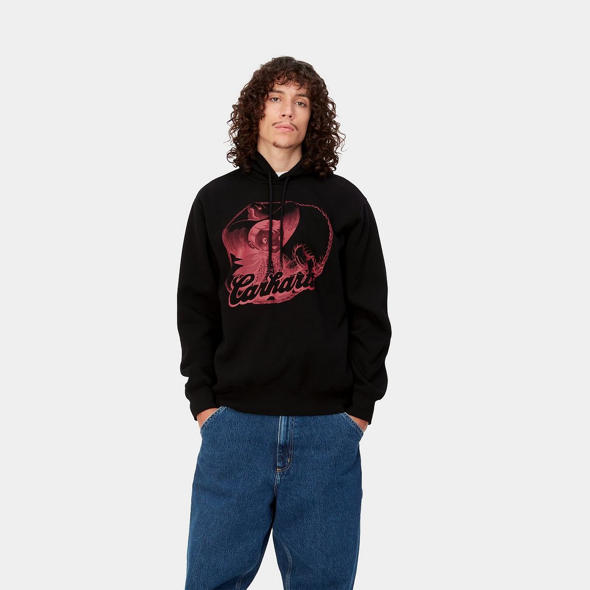 Sweatshirt Carhartt WIP Buddy Hoodie Sort | I032461_1V2_XX, 0