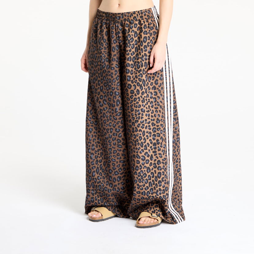 Joggingbukser adidas Originals adidas Firebird Leopard Oversized Track Pants Brun | JW7302