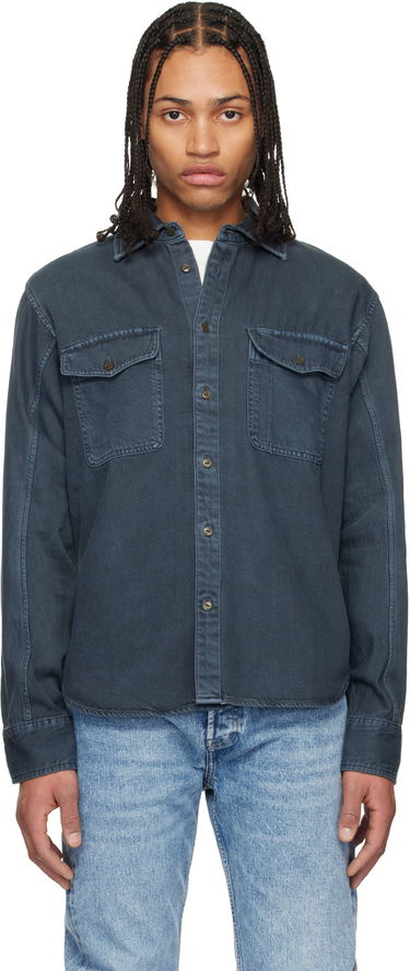 Skjorte rag & bone rag & bone Featherweight Denim Shirt Blå | MED24S0004ZDMI, 0