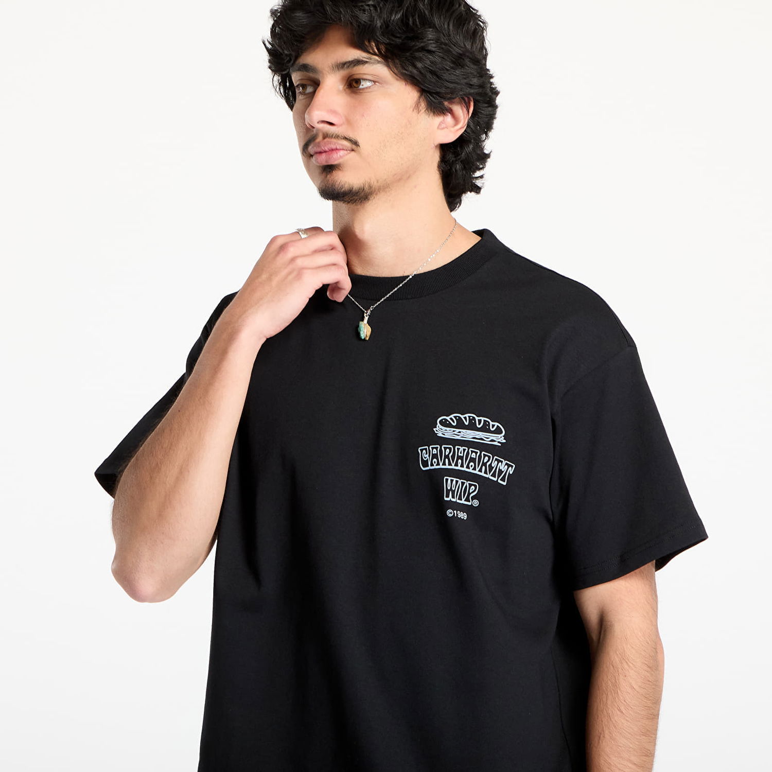 T-shirt Carhartt WIP Carhartt WIP Short Sleeve Sandwich T-Shirt Sort | I035230.89XX, 1