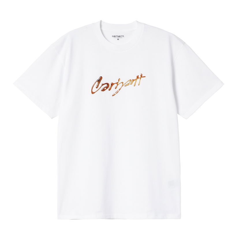 T-shirt Carhartt WIP Script Logo Graphic T-Shirt Hvid | I034405_7