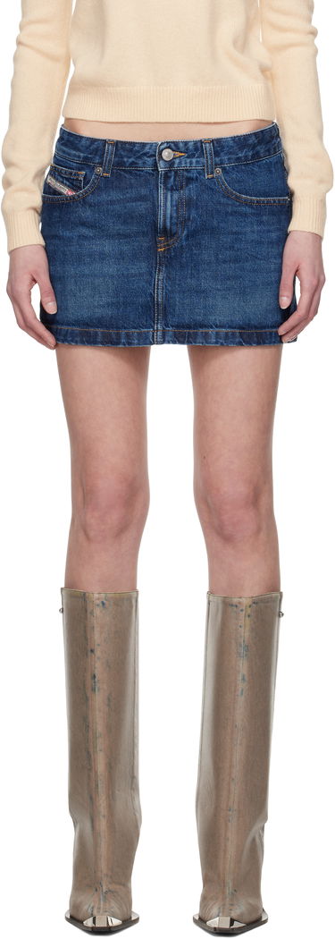 Nederdel Diesel Diesel De-Ron Denim Miniskirt Blå | A04935 09I27, 0