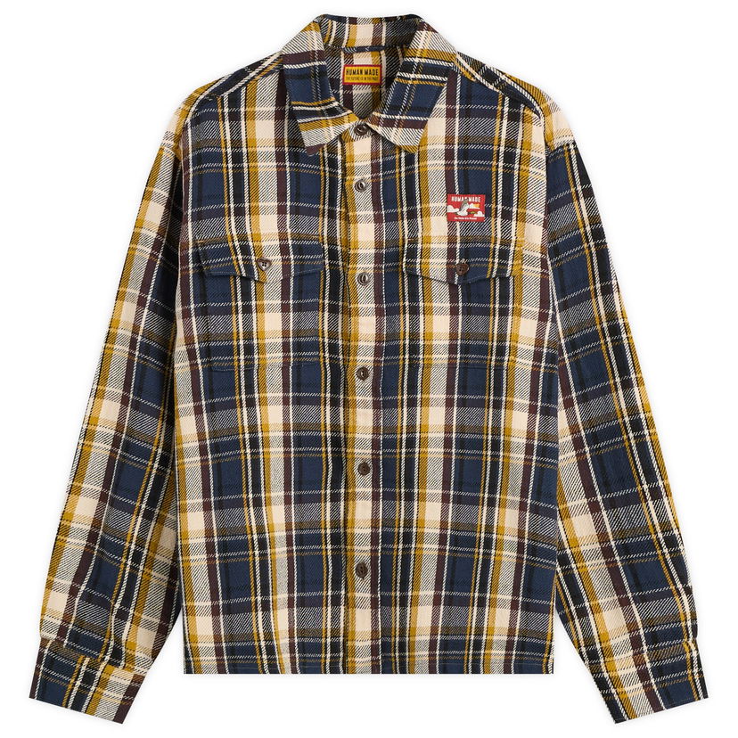 Skjorte Human Made Check Shirt Mørkeblå | HM30SH012-NVY