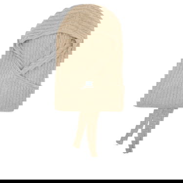 Kasketter og hatte GANNI Core Future Wool Knit Balaclava Beige | A6926-934, 0