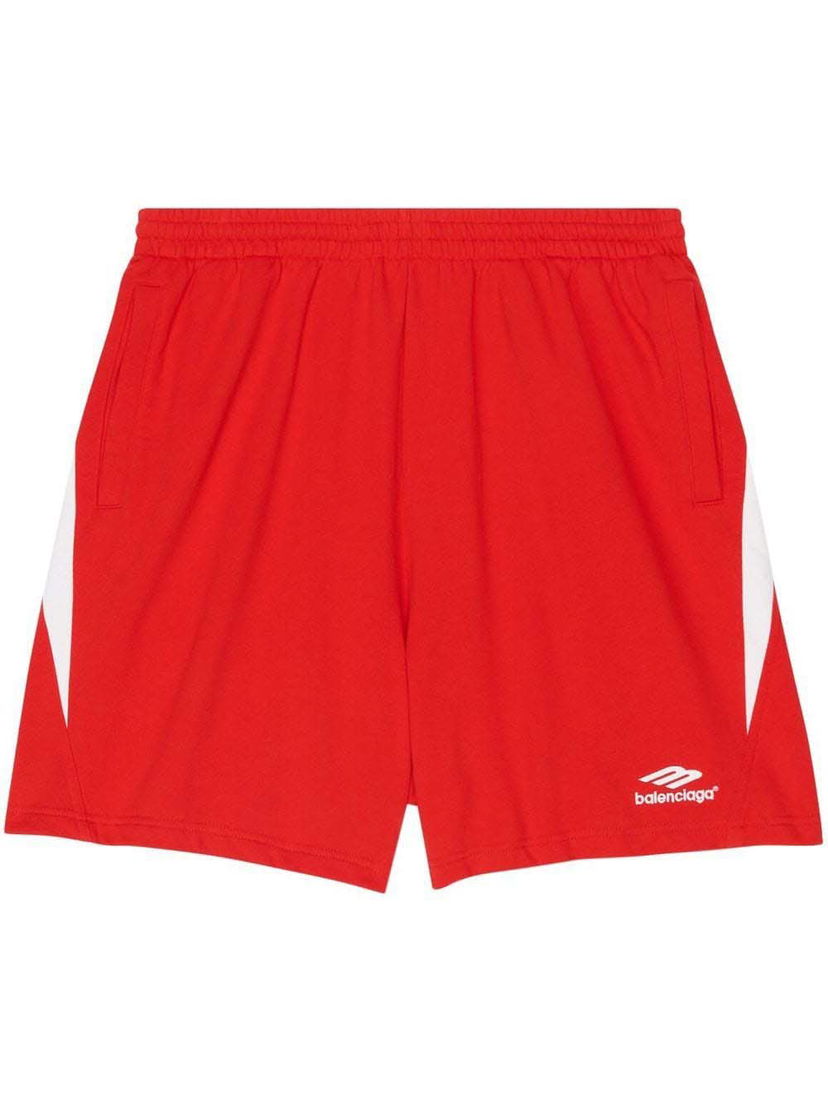 Shorts Balenciaga Logo Sweatshorts Rød | 697991TMVA66174