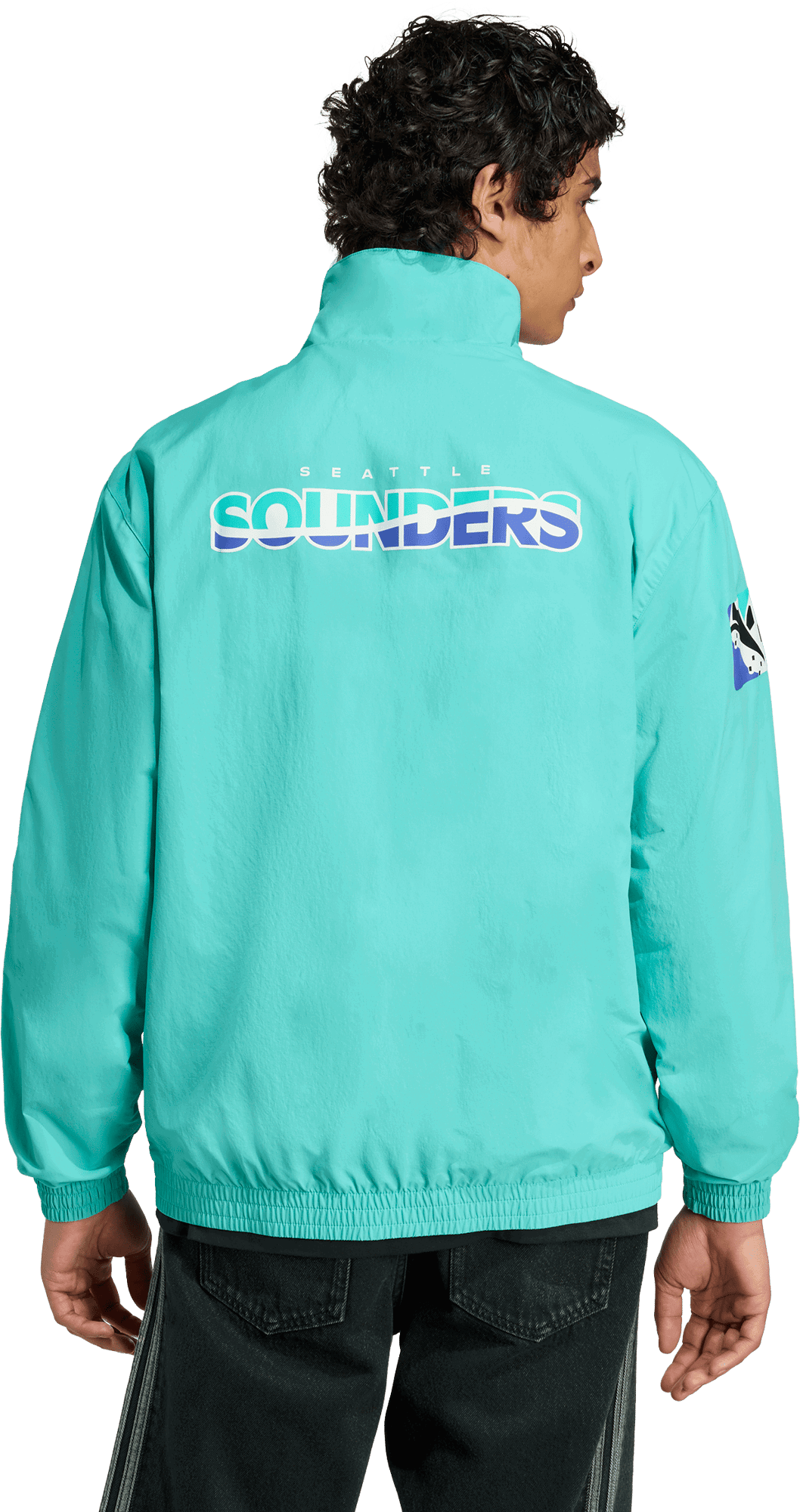 Vindjakke adidas Originals Originals Seattle Sounders FC Anthem Jacket Turkis | jm5026, 1