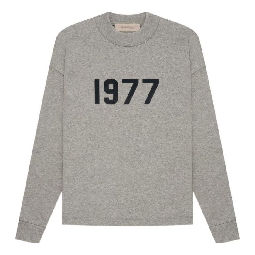 Sweater Fear of God Fear Of God Essentials 1977 Long Sleeve T-Shirt Grå | FOG-SS22-926, 0