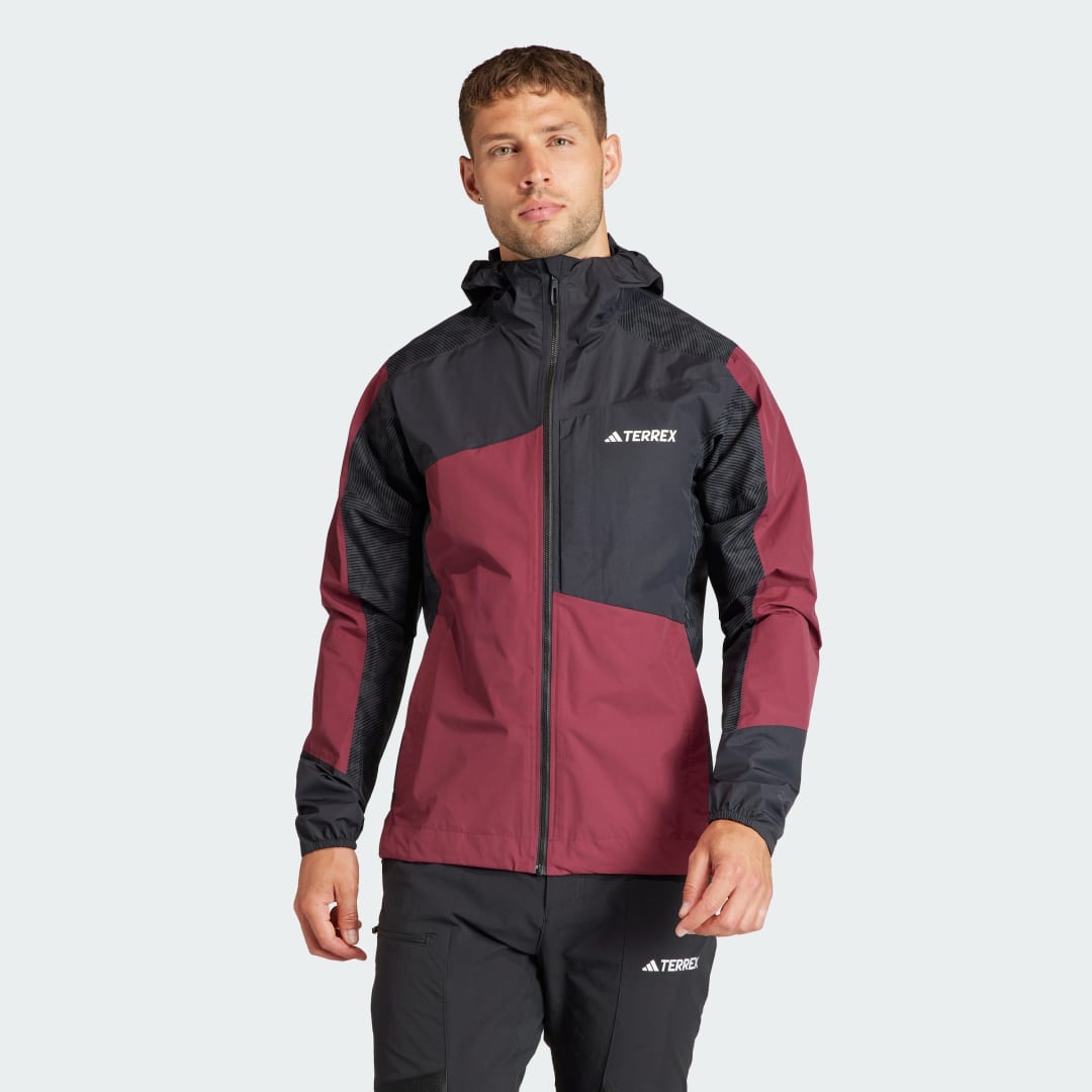 Jakke adidas Performance TERREX Xperior Hybrid RAIN.RDY Rød | IB4958, 1