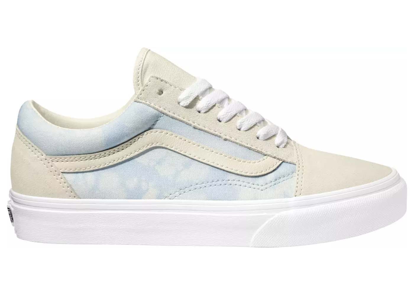 Sneakers og sko Vans Old Skool Bleach Wash Ballad Blue Hvid | VN0A3WKT3XO, 0